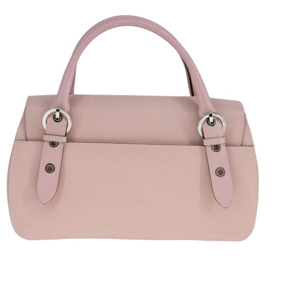Salvatore Ferragamo Gancini Hand Bag Leather Pink Auth 108902V - Picture 3 of 16